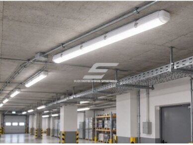 Pramoninis hermetinis LED šviestuvas | garažų tipo | 30W | 170-250V | 4000K | 140lm/W | 600mm | pajungimas iš dviejų galų | virštinkinis | IP65 | TRI-PROOF 1