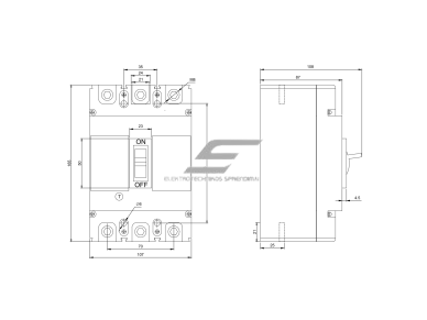 Pramoninis galios kirtiklis | 3P | 200A | IP20 | Promfactor Baltic | FMD30200 | 4772151002450 1
