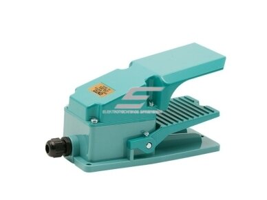 Pramoninis kojinis valdymo pedalas | 10A | 250VAC | NO+NC | aliuminis | mėlynas 1 Pramoninis kojinis valdymo pedalas | 10A | 250VAC | NO+NC | aliuminis | mėlynas 1