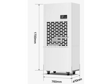Pramoninis kompresorinis oro sausintuvas | drėgmės surinkėjas | 2000W | 230V | 220l/24h | 1750m³/h | 1700x760x470mm | baltas 3 Pramoninis kompresorinis oro sausintuvas | drėgmės surinkėjas | 2000W | 230V | 220l/24h | 1750m³/h | 1700x760x470mm | baltas 3