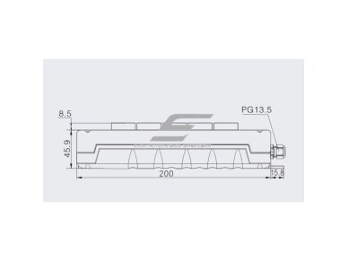Pramoninis kranų valdymo pultas | 5 mygtukai | 1 greitis | 5 A | 500 V | IP65 | PG13.5 | ESY5-175T 1