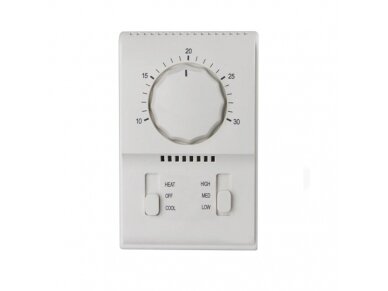 Elektromechaninis patalpos termostatas | temperatūros reguliatorius | 6(4)A | 230V | +10...+30°C | baltas | IP20 | EFT Elektromechaninis patalpos termostatas | temperatūros reguliatorius | 6(4)A | 230V | +10...+30°C | baltas | IP20 | EFT