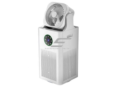 Išmanus oro valytuvas su drėkintuvu ir ventiliatoriumi 3-in-1 | HEPA | 200 m³/h | 50 W | WiFi | 60 m² | 250x250x610mm | baltas Išmanus oro valytuvas su drėkintuvu ir ventiliatoriumi 3-in-1 | HEPA | 200 m³/h | 50 W | WiFi | 60 m² | 250x250x610mm | baltas