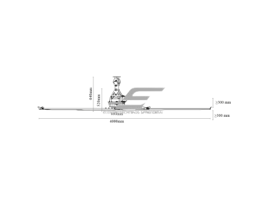 HVLS pramoninis lubinis ventiliatorius SYNCRO II Reverse | Ø4 m | 120 000 m³/h | 1,00 kW | 400 V | 80 aps./min | IP65 | F66405 4
