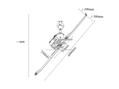 HVLS pramoninis lubinis ventiliatorius SPINBOY II Reverse | Ø4 m | 105 000 m³/h | 0,42 kW | 400 V | 58 aps./min | IP65 | F76405 6