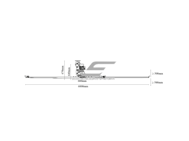 HVLS pramoninis lubinis ventiliatorius SAGE II | Ø6 m | 274 000 m³/h | 2,2 kW | 400 V | IP55 | F54602 4 HVLS pramoninis lubinis ventiliatorius SAGE II | Ø6 m | 274 000 m³/h | 2,2 kW | 400 V | IP55 | F54602 4