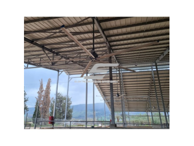 HVLS pramoninis lubinis ventiliatorius PULSAR II Reverse | Ø5 m | 200 000 m³/h | 1,18 kW | 400 V | 90 aps./min | IP65 | F36505 1 HVLS pramoninis lubinis ventiliatorius PULSAR II Reverse | Ø5 m | 200 000 m³/h | 1,18 kW | 400 V | 90 aps./min | IP65 | F36505 1