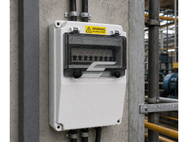 Pramoninis hermetinis elektros skydelis | dėžutė | 330x430x155mm | IP67 | ABS plastikas | sieninis | lizdų ir automatikos montavimui 2 Pramoninis hermetinis elektros skydelis | dėžutė | 330x430x155mm | IP67 | ABS plastikas | sieninis | lizdų ir automatikos montavimui 2