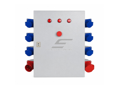 Pramoninis elektros lizdų skydas | 6x230V + 2x380V | 700x400x800mm | hermetinis | IP67 | metalinis | lauko ir vidaus naudojimui Pramoninis elektros lizdų skydas | 6x230V + 2x380V | 700x400x800mm | hermetinis | IP67 | metalinis | lauko ir vidaus naudojimui