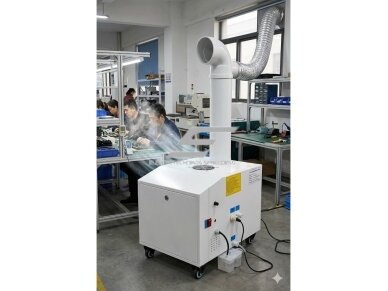 Ultragarsinis oro drėkintuvas | 7 kg/h | 400 W | 30-60m2 | 15L | 530x440x470mm | automatinis valdymas | tylus veikimas | didesnėms patalpoms Ultragarsinis oro drėkintuvas | 7 kg/h | 400 W | 30-60m2 | 15L | 530x440x470mm | automatinis valdymas | tylus veikimas | didesnėms patalpoms