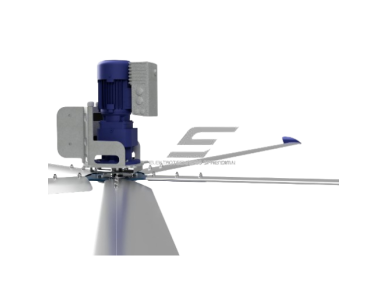 HVLS pramoninis lubinis ventiliatorius SYNCRO II Reverse | Ø6 m | 245 000 m³/h | 1,85 kW | 400 V | 64 aps./min | IP65 | F66605 HVLS pramoninis lubinis ventiliatorius SYNCRO II Reverse | Ø6 m | 245 000 m³/h | 1,85 kW | 400 V | 64 aps./min | IP65 | F66605