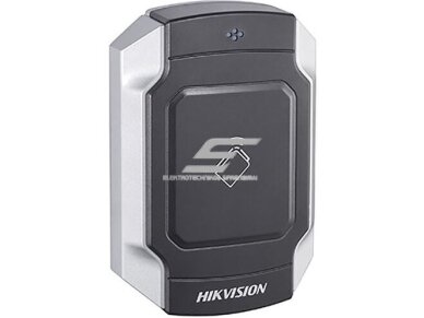 Prieigos valdiklis | išorinis M1 kortelių skaitytuvas | 12VDC | 118x76x23mm | IP65 | sidabrinis/juodas | Hikvision | DS-K1104M Prieigos valdiklis | išorinis M1 kortelių skaitytuvas | 12VDC | 118x76x23mm | IP65 | sidabrinis/juodas | Hikvision | DS-K1104M