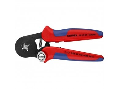 Presas | užspaudimo replės elektros kabelių antgaliams | 0,08-16mm² | KNIPEX | 97 53 04 1 Presas | užspaudimo replės elektros kabelių antgaliams | 0,08-16mm² | KNIPEX | 97 53 04 1