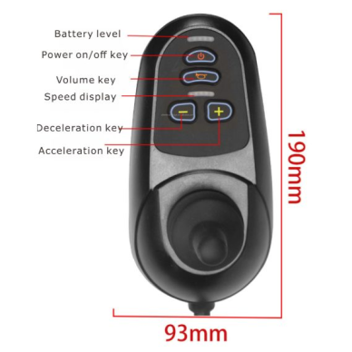 Kontroler joystick sterowania elektrycznym wózkiem inwalidzkim | 45A | do silników prądu stałego (DC) | kontroler zamienny | obudowa z tworzywa sztucznego 2 Kontroler joystick sterowania elektrycznym wózkiem inwalidzkim | 45A | do silników prądu stałego (DC) | kontroler zamienny | obudowa z tworzywa sztucznego 2