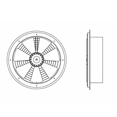 Aksiālais sienas / griestu ventilators | D200 | 680 m³/h | 70 W | 230 V | ātruma regulēšanas iespēja | metāla korpuss | IP44 2 Aksiālais sienas / griestu ventilators | D200 | 680 m³/h | 70 W | 230 V | ātruma regulēšanas iespēja | metāla korpuss | IP44 2