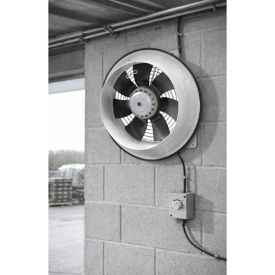 Aksiālais sienas / griestu ventilators | D200 | 680 m³/h | 70 W | 230 V | ātruma regulēšanas iespēja | metāla korpuss | IP44 1