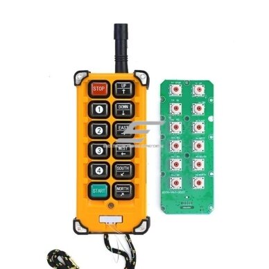 Juhtmevaba kraana raadiopult | 10 nuppu + START/STOP | 1 kiirus | 433 / 315 MHz | 24–440 V AC/DC | IP65 | ES-F23-BB 2 Juhtmevaba kraana raadiopult | 10 nuppu + START/STOP | 1 kiirus | 433 / 315 MHz | 24–440 V AC/DC | IP65 | ES-F23-BB 2