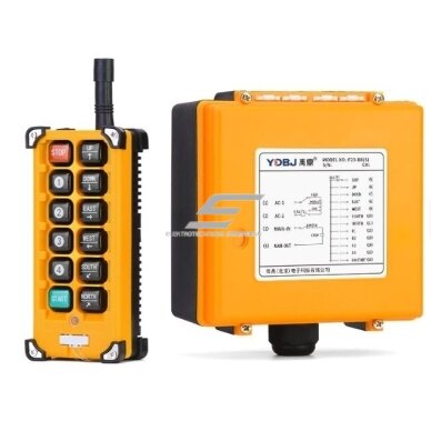 Juhtmevaba kraana raadiopult | 10 nuppu + START/STOP | 1 kiirus | 433 / 315 MHz | 24–440 V AC/DC | IP65 | ES-F23-BB 1 Juhtmevaba kraana raadiopult | 10 nuppu + START/STOP | 1 kiirus | 433 / 315 MHz | 24–440 V AC/DC | IP65 | ES-F23-BB 1