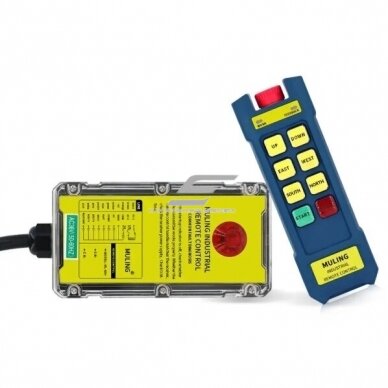 Bezvadu celtņa vadības pults | 6 pogas + START/STOP | 1 ātrums | 868 MHz | IP68 | ES-ML-K6 1 Bezvadu celtņa vadības pults | 6 pogas + START/STOP | 1 ātrums | 868 MHz | IP68 | ES-ML-K6 1