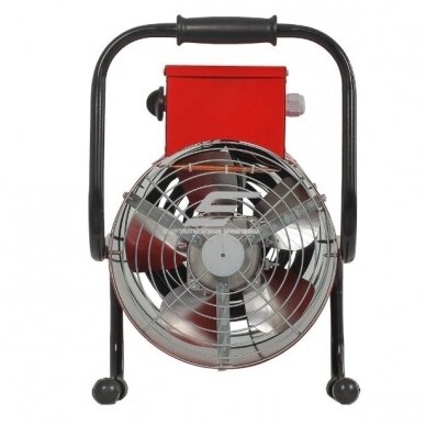 Przemysłowa elektryczna nagrzewnica z termostatem | 6000/12000W | 400V | IP22 | czerwona | okrągła 1