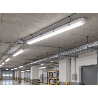 English: Industrial weatherproof LED luminaire | garage type | 70W | 170–250V | 4000K | 140lm/W | 1500mm | dual-end wiring | surface-mounted | IP65 | TRI-PROOF 1 English: Industrial weatherproof LED luminaire | garage type | 70W | 170–250V | 4000K | 140lm/W | 1500mm | dual-end wiring | surface-mounted | IP65 | TRI-PROOF 1