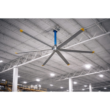 Industriālais HVLS griestu ventilators | 4.2–4.9 m | 1.0 kW | 10800 m³/min | 220 V AC | viedā vadība | universāla montāža 2