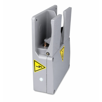 Rūpnieciskais kājas vadības pedālis | dubultā vadība | 250V | 15A | IP65 | pastiprināta Heavy Duty konstrukcija | plastmasas korpuss | pelēks 2
