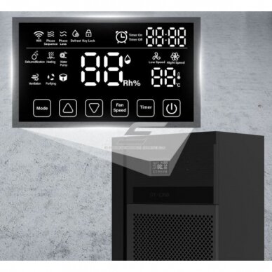 Промышленный осушитель воздуха | Влагосборник | 2400W | 380V | 168l/24h | 1700м³/ч | 1775x780x465мм | металлический | черный 2 Промышленный осушитель воздуха | Влагосборник | 2400W | 380V | 168l/24h | 1700м³/ч | 1775x780x465мм | металлический | черный 2
