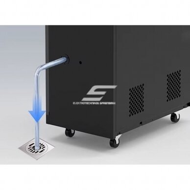 Промышленный осушитель воздуха | Влагосборник | 2400W | 380V | 168l/24h | 1700м³/ч | 1775x780x465мм | металлический | черный 3