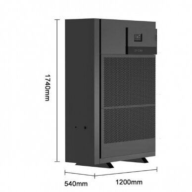 Промышленный осушитель воздуха | Влагосборник | 4780W | 380V | 360l/24h | 2500м³/ч | 1740x1200x540мм | металлический | черный 2 Промышленный осушитель воздуха | Влагосборник | 4780W | 380V | 360l/24h | 2500м³/ч | 1740x1200x540мм | металлический | черный 2