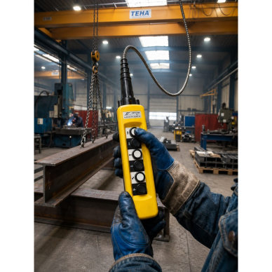Przemysłowy panel sterowania suwnicą | z 6 przyciskami | 2-5A | 250-500V | IP56 | 1 prędkość 4 Przemysłowy panel sterowania suwnicą | z 6 przyciskami | 2-5A | 250-500V | IP56 | 1 prędkość 4