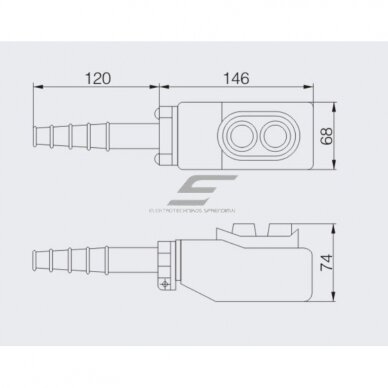 Tööstuslik kraana juhtpult | 2 nuppu | mehaaniline nupulukustus | 5 A | 230–500 V | IP56 | 1 kiirus | ESO2-12 3 Tööstuslik kraana juhtpult | 2 nuppu | mehaaniline nupulukustus | 5 A | 230–500 V | IP56 | 1 kiirus | ESO2-12 3