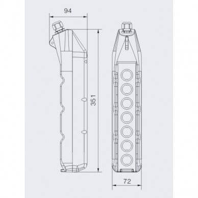 Przemysłowa kaseta sterownicza suwnicy | 6 przycisków + STOP zwalniany obrotem | 1 prędkość | 10 A | 500 V | IP54 | obudowa ergonomiczna | ES-TNHA1-63G 3 Przemysłowa kaseta sterownicza suwnicy | 6 przycisków + STOP zwalniany obrotem | 1 prędkość | 10 A | 500 V | IP54 | obudowa ergonomiczna | ES-TNHA1-63G 3
