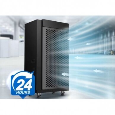 Промышленный осушитель воздуха | Влагосборник | 1380W | 230V | 138l/24h | 900м³/ч | 1085x600x400мм | металлический | черный 3