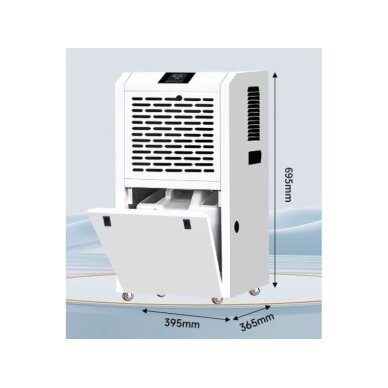 Tööstuslik õhukuivati | Niiskuse eemaldaja | 800W | 230V | 60l/24h | 550m³/h | 395x365x695mm | valge 3