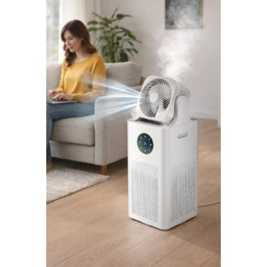 Smart air purifier with humidifier and fan 3-in-1 | HEPA | 200 m³/h | 50 W | WiFi | 60 m² | 250x250x610 mm | white 3 Smart air purifier with humidifier and fan 3-in-1 | HEPA | 200 m³/h | 50 W | WiFi | 60 m² | 250x250x610 mm | white 3