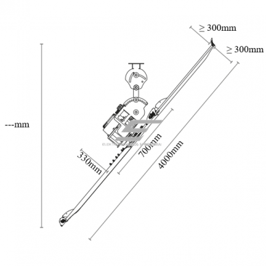 HVLS rūpnieciskais griestu ventilators SPINBOY II | Ø4 m | 141 000 m³/h | 0,42 kW | 400 V | 107 apgr./min | IP65 | F76402 6