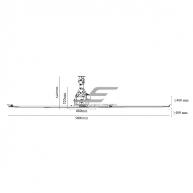 HVLS industrial ceiling fan SYNCRO II Reverse | Ø5 m | 180 000 m³/h | 1.25 kW | 400 V | 69 rpm | IP65 | F66505 4 HVLS industrial ceiling fan SYNCRO II Reverse | Ø5 m | 180 000 m³/h | 1.25 kW | 400 V | 69 rpm | IP65 | F66505 4