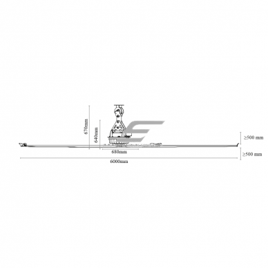 HVLS industrial ceiling fan SYNCRO II Reverse | Ø6 m | 245 000 m³/h | 1.85 kW | 400 V | 64 rpm | IP65 | F66605 4 HVLS industrial ceiling fan SYNCRO II Reverse | Ø6 m | 245 000 m³/h | 1.85 kW | 400 V | 64 rpm | IP65 | F66605 4