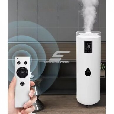 Przemysłowy ultradźwiękowy nawilżacz powietrza z lampą UV do sterylizacji | 70W | 230V | 17l | 800ml/h | 120m² | 240x240x1087mm | biały 2