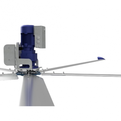 HVLS industrial ceiling fan SYNCRO II | Ø6.5 m | 359 000 m³/h | 1.70 kW | 400 V | 97 rpm | IP65 | F66652 HVLS industrial ceiling fan SYNCRO II | Ø6.5 m | 359 000 m³/h | 1.70 kW | 400 V | 97 rpm | IP65 | F66652