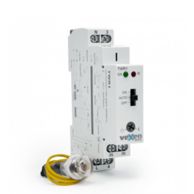 Modular photo relay | twilight switch with external sensor | 16 A | 110–240 V AC | 1–100 lx | 1NO | IP65 sensor | DIN | VEXEN | TWR1 Modular photo relay | twilight switch with external sensor | 16 A | 110–240 V AC | 1–100 lx | 1NO | IP65 sensor | DIN | VEXEN | TWR1