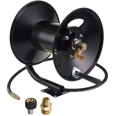 High-pressure washing hose reel | 30m | 5000PSI | 390x350x470mm | without hose | black 2