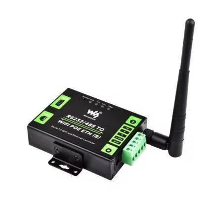 Industrijas sakaru pārvērtnis no RS232/RS485 uz WiFi/Ethernet | 6-36VDC | PoE | Modbus/MQTT Industrijas sakaru pārvērtnis no RS232/RS485 uz WiFi/Ethernet | 6-36VDC | PoE | Modbus/MQTT