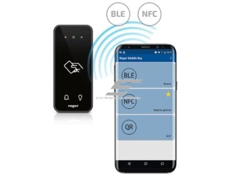 Prieigos valdiklis | išorinis kortelių skaitytuvas | 12VDC | 100x45x16mm | NFC | Bluetooth | juodas | ROGER | MCT80M-BLE 1 Prieigos valdiklis | išorinis kortelių skaitytuvas | 12VDC | 100x45x16mm | NFC | Bluetooth | juodas | ROGER | MCT80M-BLE 1