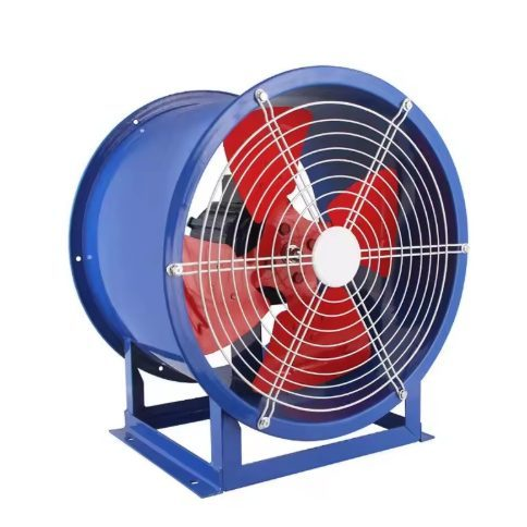 Przemysłowy osiowy wentylator kanałowy | 2000 m³/h | 180 W | 220 V | 1450 obr./min | silnik z uzwojeniem miedzianym | łożyska kulkowe | ES-ACAF2000