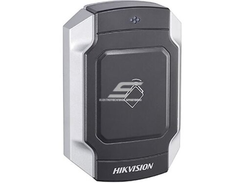 Prieigos valdiklis | išorinis M1 kortelių skaitytuvas | 12VDC | 118x76x23mm | IP65 | sidabrinis/juodas | Hikvision | DS-K1104M