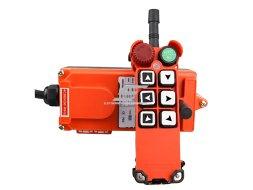 Belaidis kranų valdymo pultas | 6 mygtukai + START + grybo STOP | 1 greitis | 24–440 V AC/DC | IP65 | ES-F21-E1-TX 1 Belaidis kranų valdymo pultas | 6 mygtukai + START + grybo STOP | 1 greitis | 24–440 V AC/DC | IP65 | ES-F21-E1-TX 1