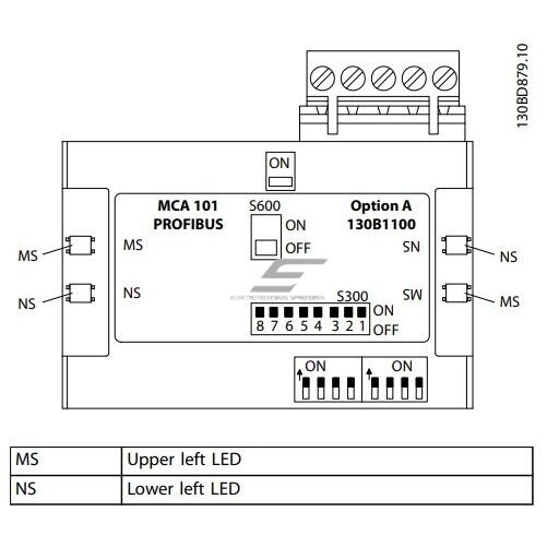 Moduł komunikacyjny do przemiennika częstotliwości | PROFIBUS DP-V1 | PLC | VLT® Profibus DP V1 MCA 101 | Danfoss | 130B1100 | 5702427150713 2 Moduł komunikacyjny do przemiennika częstotliwości | PROFIBUS DP-V1 | PLC | VLT® Profibus DP V1 MCA 101 | Danfoss | 130B1100 | 5702427150713 2
