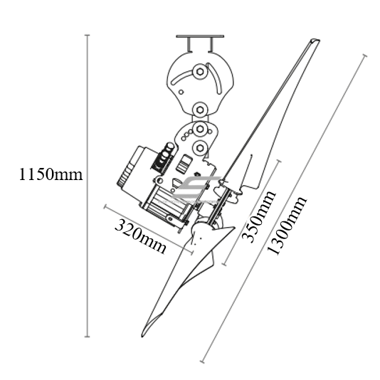 Tööstuslik suunatud ventilaator AGILE | Ø1300 mm | 29 300 m³/h | 0,55 kW | 400 V | IP65 | F05135 5 Tööstuslik suunatud ventilaator AGILE | Ø1300 mm | 29 300 m³/h | 0,55 kW | 400 V | IP65 | F05135 5